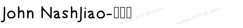 John NashJiao字体转换